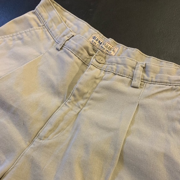 Pleated Khaki Slacks Size 10 Regular Old Navy - Picture 3 of 5